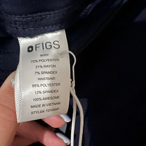NWT Figs Navy Blue Bottoms - Picture 3 of 6